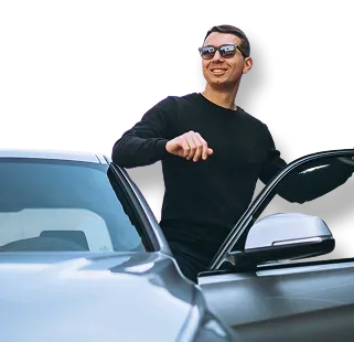 Man with car