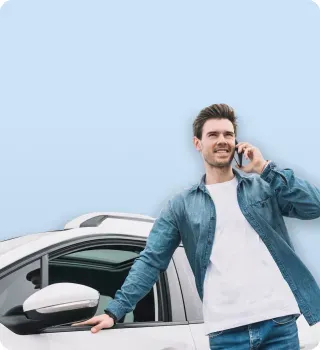 Man with car